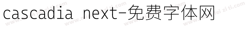 cascadia next字体转换